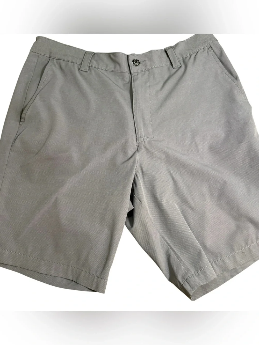Banana Republic Men's Light Gray Flat-Front Shorts